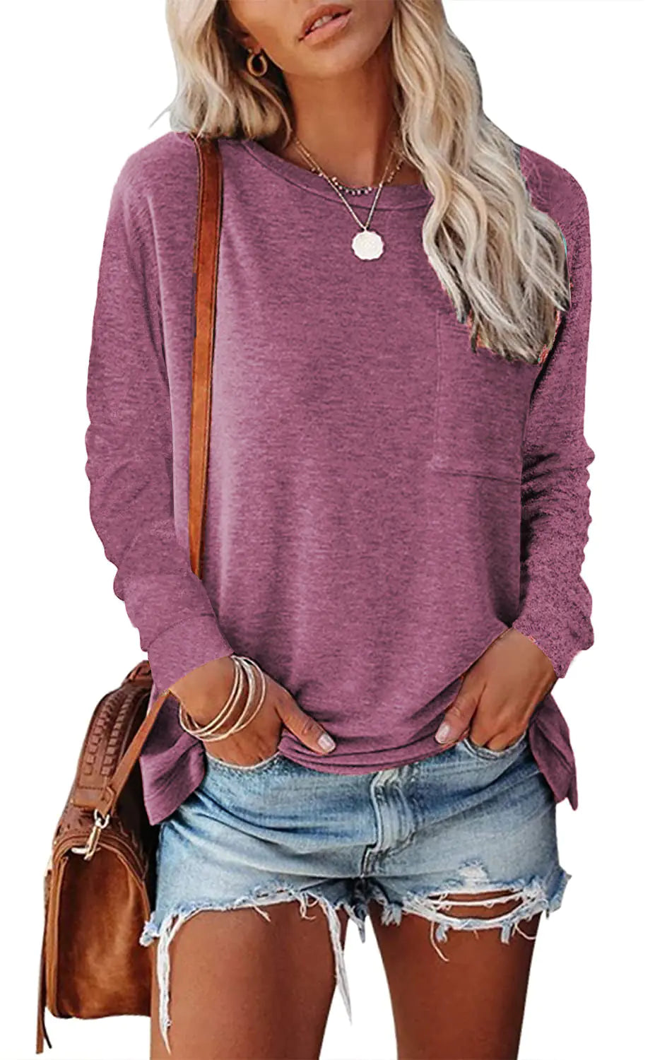 Comfy Pocket Long-Sleeve Tee
