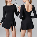 Fake Two-Piece Anti-Exposure Outdoor Sports Tennis Skirt Dress