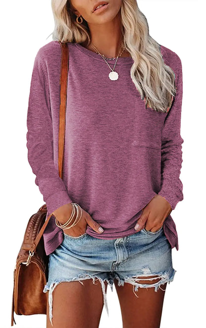 Comfy Pocket Long-Sleeve Tee