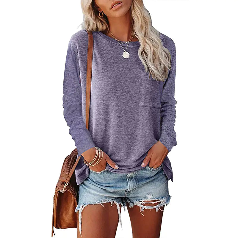 Comfy Pocket Long-Sleeve Tee