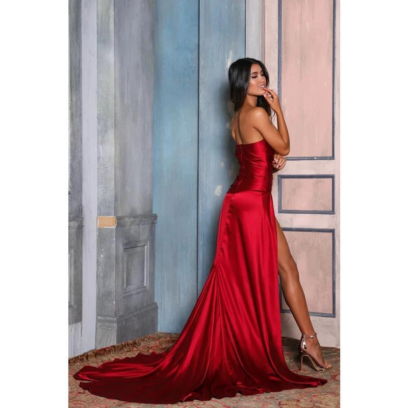 Women's High-Slit Party Evening Gown