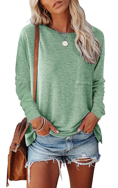 Comfy Pocket Long-Sleeve Tee