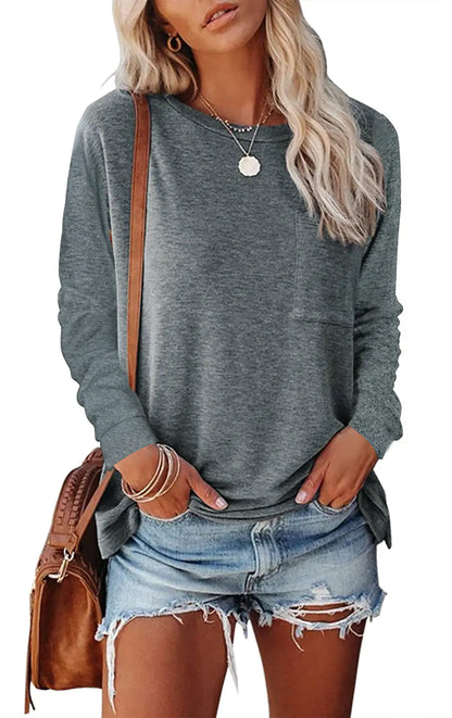 Comfy Pocket Long-Sleeve Tee